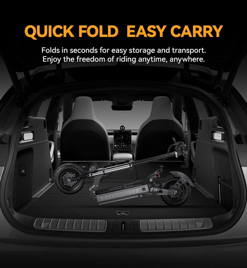 Electric Scooter Foldable OOTD T90 3000W*2 Dual Motor 85Km/h Top Speed Electric Scooter For Adult 60V 31.2AH 100Km Range