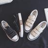 Spring Little White Shoes Women's Shoes New Versatile Black Velcro Canvas Shoes Cloth Shoes Sneakers Rubber Sole