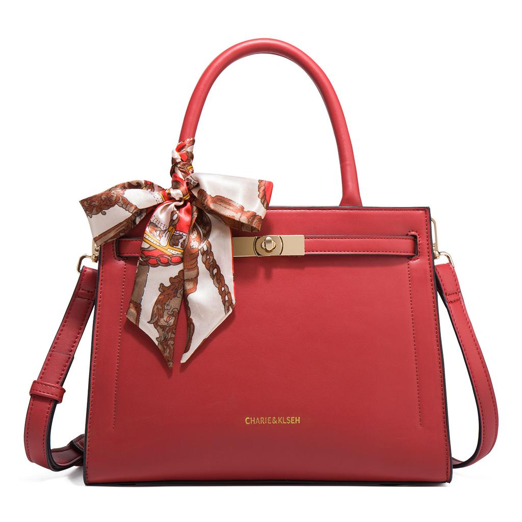 Red Wedding Bag Female Bride Wedding Large-Capacity Bag Female Niche Light Luxury Usually Available Shoulder Portable Platinum Bag