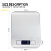 Premium Stainless Steel Food Scale - Waterproof & Moisture-Proof Design - High Precision Electronic Weighing for Baking, Cooking