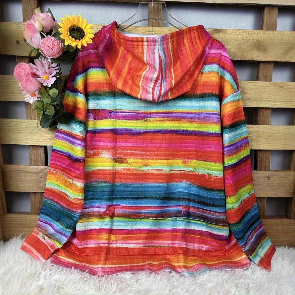 Damen Pullover mit Kapuze und Aufdruck Herbst/Winter