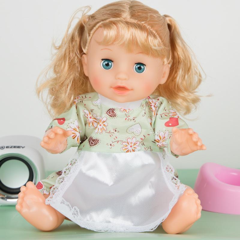 Fat Boy Baby Doll Simulation Playing House Talking Girl Princess Dress Up Blinking Children's Toys New Year's Goods