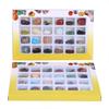 Natural Original Stone Storage Gift Box 24 Kinds of Ore Crystal Rocks Collection Gift for Kids Geology Enthusiast