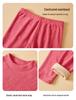Unisex Lambswool Underwear Set with Fleece Lining & Thick Fabric for Autumn/Winter.