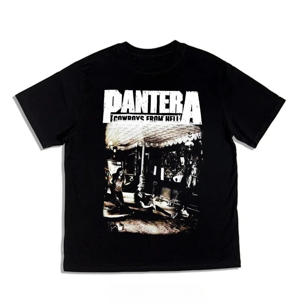 

2025 Roll Pantera Pandora Band Printed Tshirts Pure Cotton Short Sleeve Fashion Brand High Quality Short Sleeves Plus Size Loose 4XL