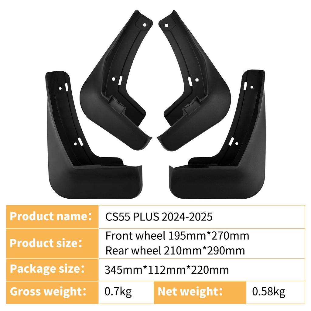 Changan CS55 PLUS 2024-2025 3. Gen Leder Reifen Schlammbleche