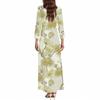 Dresses For Womens Vintage Tunic Waisted Midi Dress Summer Casual 3/4 Sleeve Dress