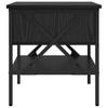 Nightstand with Drawers Black Oak Effect 40 X 42 X 45 Cm