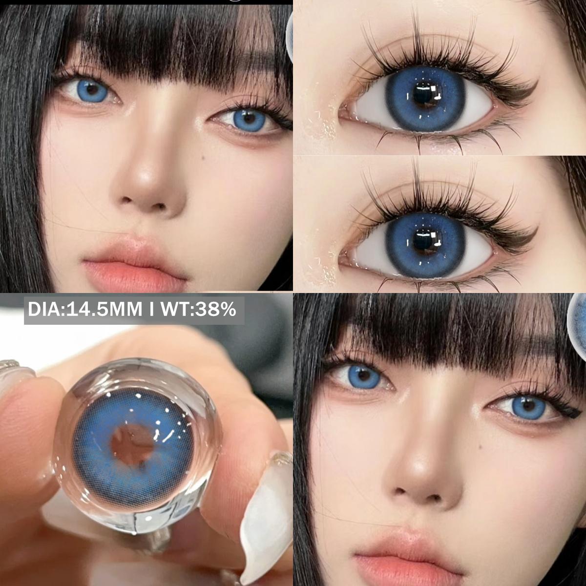

EYESHARE 1 пара совершенно новых модных цветных контактных линз, синие линзы, зеленые косметические линзы, коричневые серые корейские популярные линзы, цветные косметические красные линзы