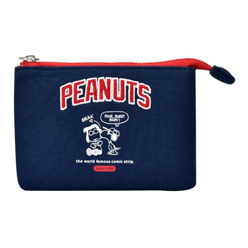 

[Snoopy] pouch makeup bag cosmetic pouch travel pouch 3 pockets 0303 ladies Navy (SPZ-2875)