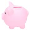 Piggy Bank Rugged Durable Vinyl Cartoon Animal Pig Coin Cash Piggy Bank Boy Girl GiftPink