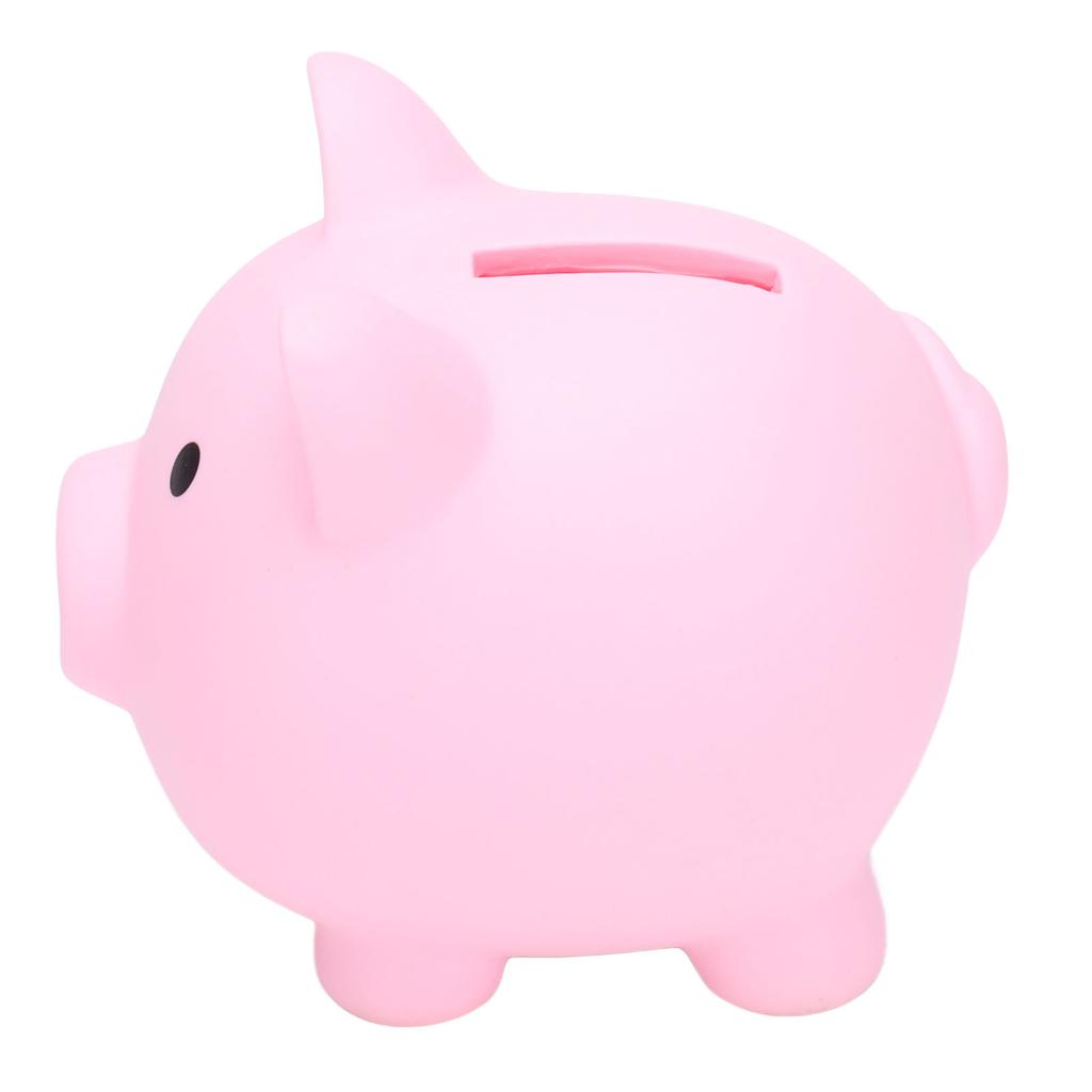 Piggy Bank Rugged Durable Vinyl Cartoon Animal Pig Coin Cash Piggy Bank Boy Girl GiftPink