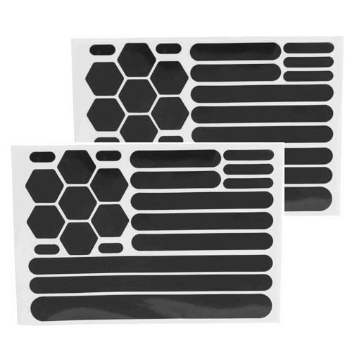 

Светоотражающая лента Черный Набор из 2 светоотражающих наклеек Защитная наклейка для велосипеда Наклейка на мотоциклетный шлем Легкая Водонепроницаемая Ударопрочная Ni