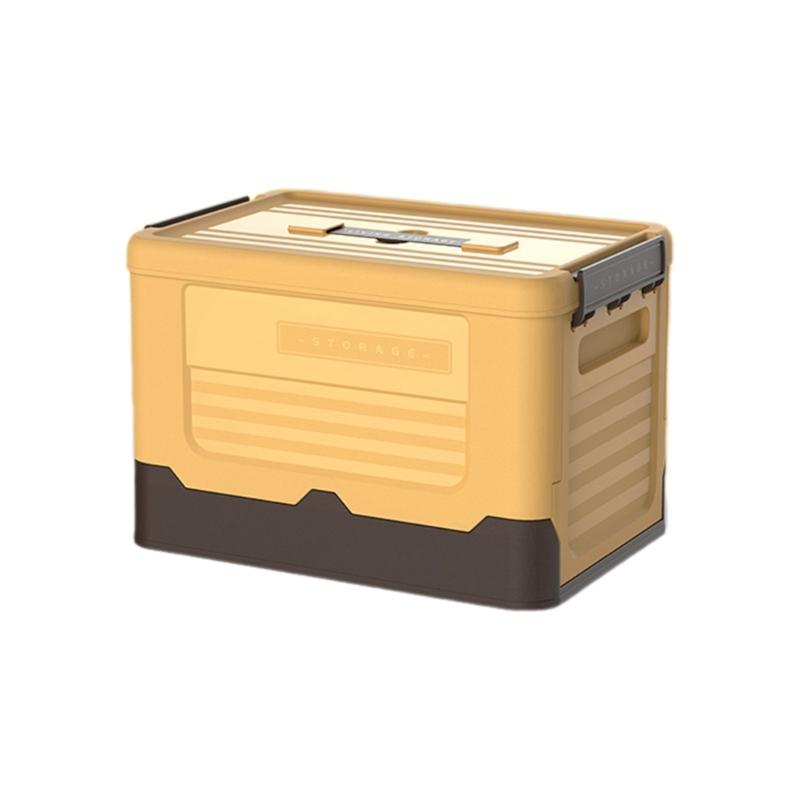 

Folding Organizer Bin with Lid Multipurpose Storage Container for Book and Toy Easy to Store Sundries Organizer Box S