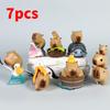 Capybara Crocodile With Turtle Pvc Action Figures Model Toy Doll Decoration Gift