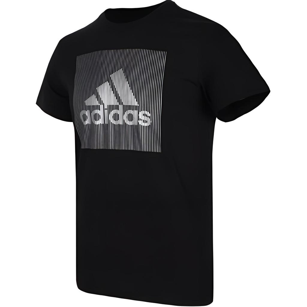 Adidas T Shirts Men's Black Crew Neck Moderate Straight Fit DY8658