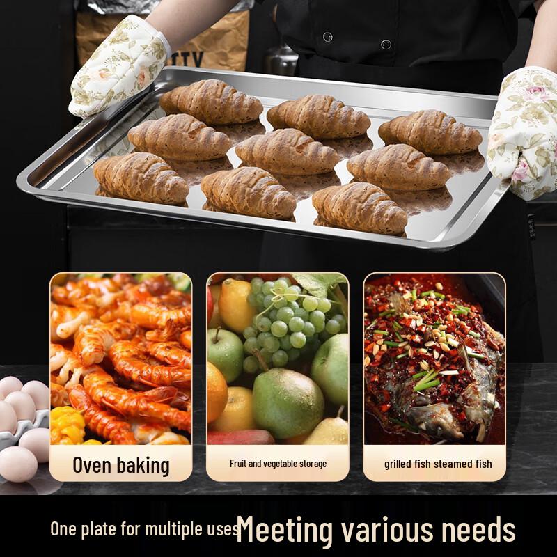 Extra Large Stainless Steel Rectangular Serving Tray