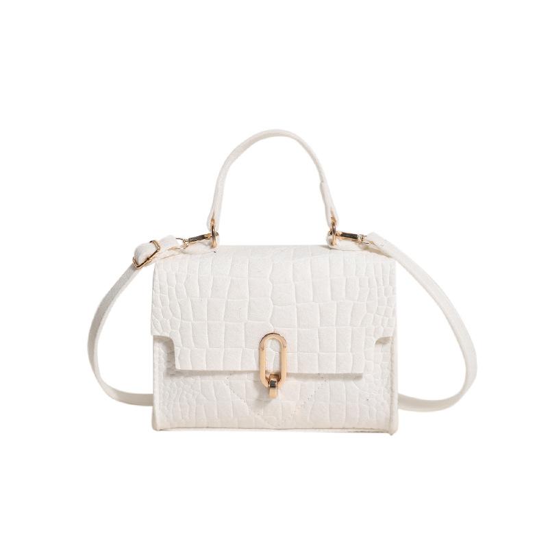 

Женская сумка портативная большая вместительная сумка через плечо 2024 новая сумка-мессенджер темперамент простая модная иностранная трендовая сумка белый