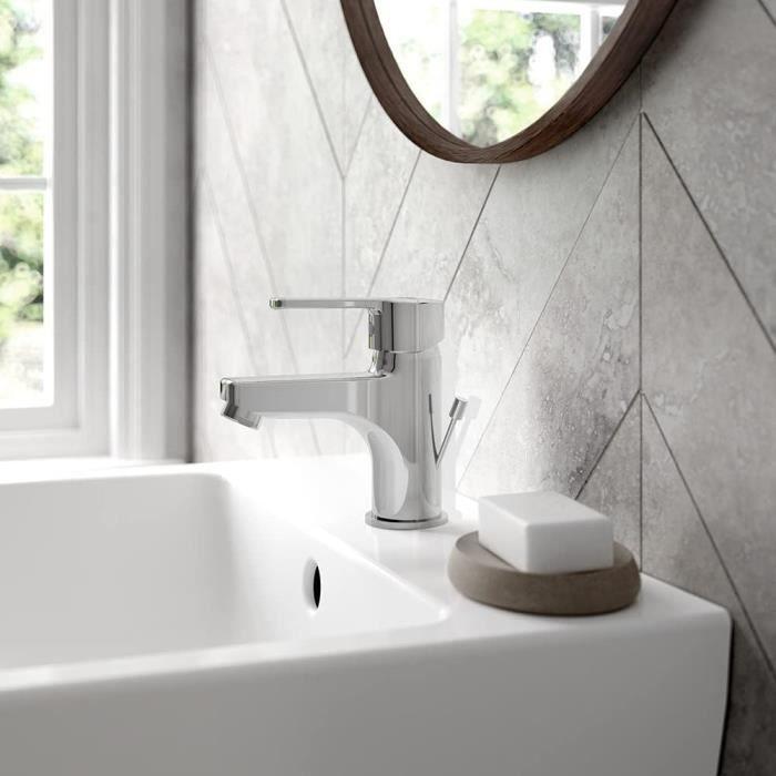 Mitigeur de lavabo - Ideal Standard - B1148AA - Chromé - Monotrou - Économie d'eau