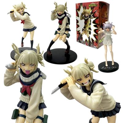 2pcs My Hero Academia Anime Figure - Himiko Toya In Uniform Battle Version Cute Action Figure Collectible Model Gift for Fans