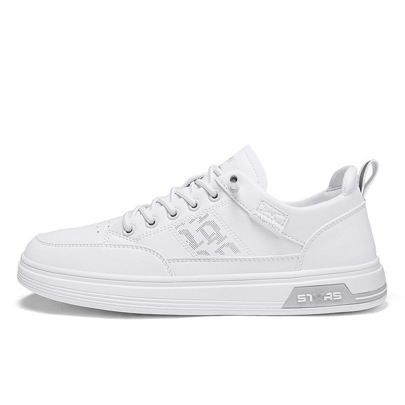 Herrenschuhe 2025 neue atmungsaktive kleine weiße Schuhe koreanische Version Trend vielseitig Ein-Pedal trendige Schuhe Sport Casual weiche Basisplattenschuhe