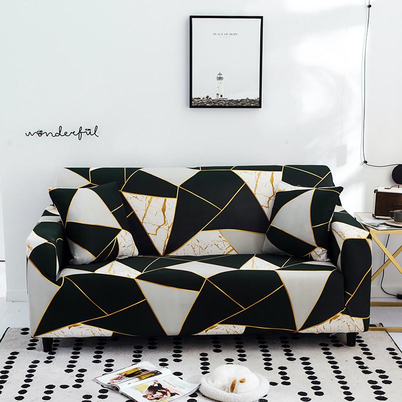 HOUSMIFE Elastic Sofa Covers for Living Room Funda Sofa Couch Cover Chair Protector 1/2/3/4-seater Geometric Sofa Slipcovers