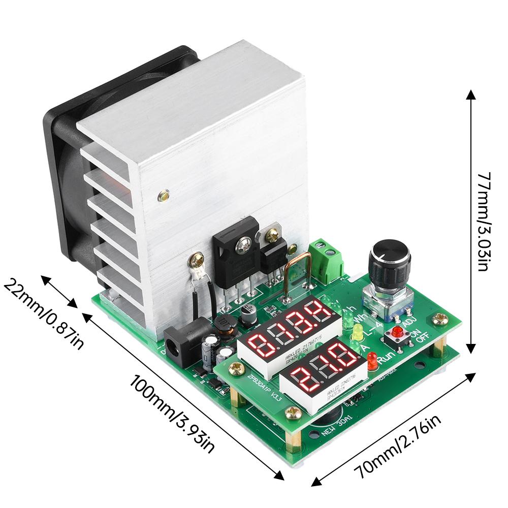 Electronic Load Tester 110W 9.99A 30V Battery Capacity Current Tester Discharge Monitoring Module Battery tester 60W
