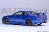 AUTOart Scale Nismo R34 Bayside Black Bonnet Finished Product 1/18 GT-R Z-tune Blue/Carbon