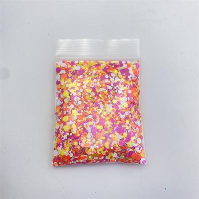 Glitter Sequins 1pc 10g Bag Packaged Chunky Glitter Mixed Chunky Pearl Fluorescent 1mm 2mm 3mm Mix Dot Glitter Neon Color Glitter Dot