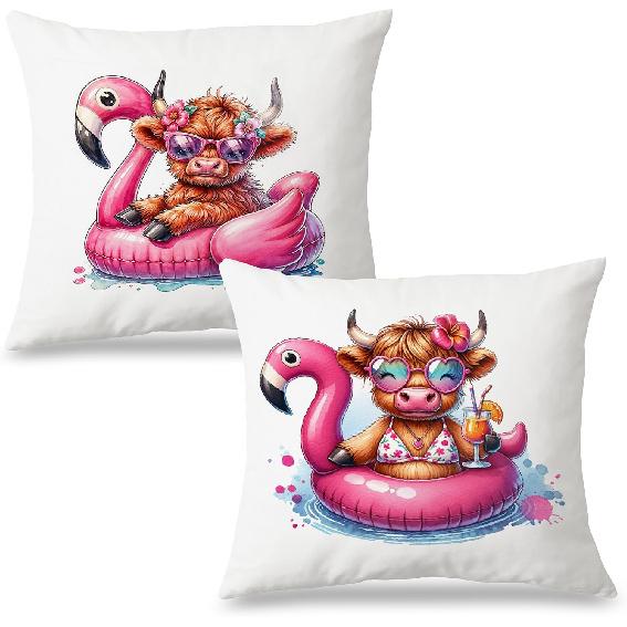 Abstract Oyster Coastal Beach Pillow Covers 18x18 Set of 2, Beachy Room Decor Aesthetic, Retro Coastal Ocean Oyster Shell Decorative Lumbar Pillow