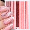 Glitzer Nagelaufkleber Ultradünn Biegsam Glänzender Effekt Glitzer Abziehbilder DIY Maniküre Holographische Linien Nagelabziehbilder Nagel