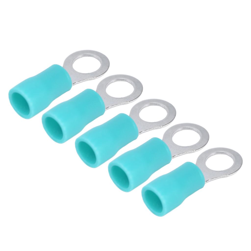 100Pcs Insulated Ring Terminals Electrical Wire Crimp Connectors Copper AWG 16?14 RV2?5