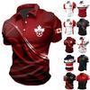 Men's Casual Short Sleeve Pullover T-Shirt with Soccer Print for Fans Everyday Wear