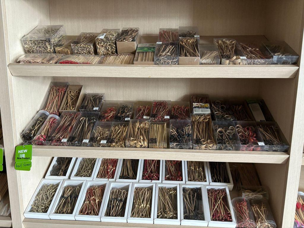 Moș Crăciun Bambus Cocktail de Crăciun și Frigarui de Fructe