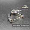 Stainless Steel Dental Floss Holder Ergonomic Handle Durable Reusable Flossing Tool for Oral Hygiene and Interdental Cleaning