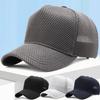 Letní síťovaná baseballová čepice Big Head Plus Size pro muže a ženy, truckerka, prodyšná, nastavitelná, pro venkovní sporty, běh