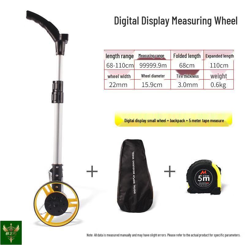 Цифровое измерительное колесо с ручным толкателем Hand-Push Measuring Wheel