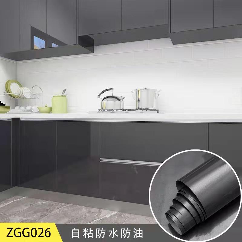 60m PVC Waterproof Solid Self Adhesive Wallpaper for Furniture Peel and Stick Kitchen Vinyl Cabinet Room Decor Wall Stickers DIY