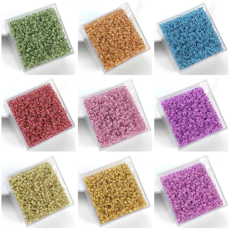450G Charm Czech Glass Protein Silver Plating Seed Beads DIY Bracelet Necklace For Jewelry Making Accessories
