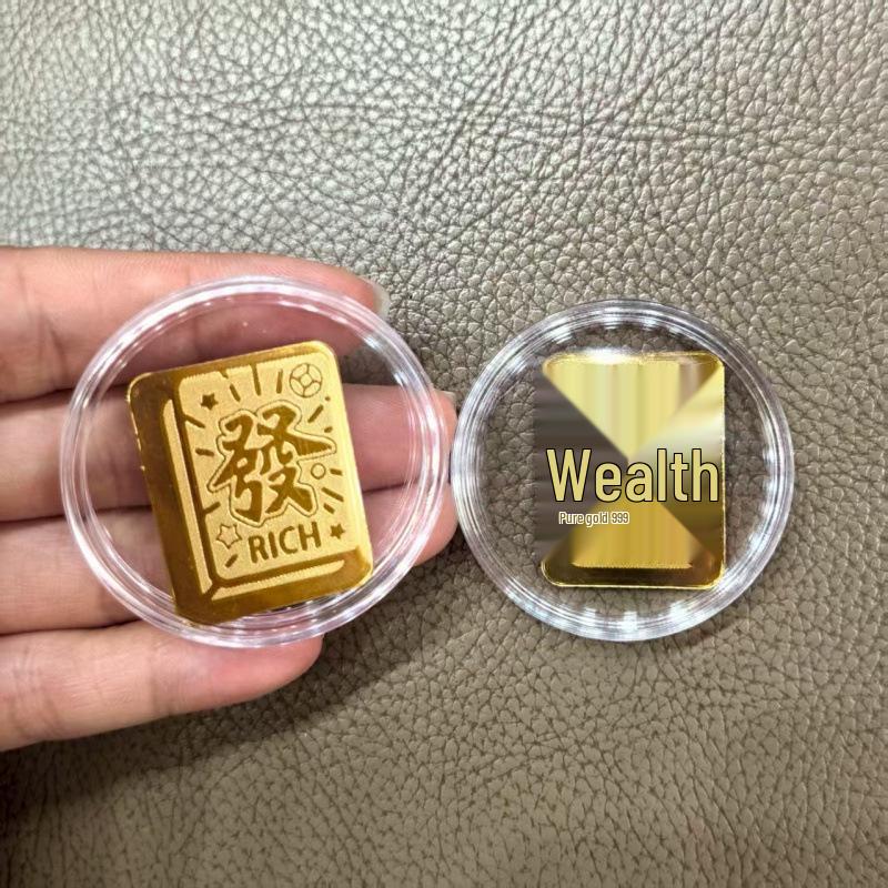 Year of the Horse Gold-Plated Phone Sticker - Auspicious New Year Gift