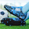 Youth Adult Men's and Large Size Football Shoes Lace-Up Men's TF Broken Nails Elementary School Student Competition AG Long Nails Older Children