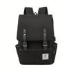 New Personalized Retro Men's and Women's Outdoor Canvas Large Travel Backpack, Zipper Closure, Solid Color Fashionable Backpacks