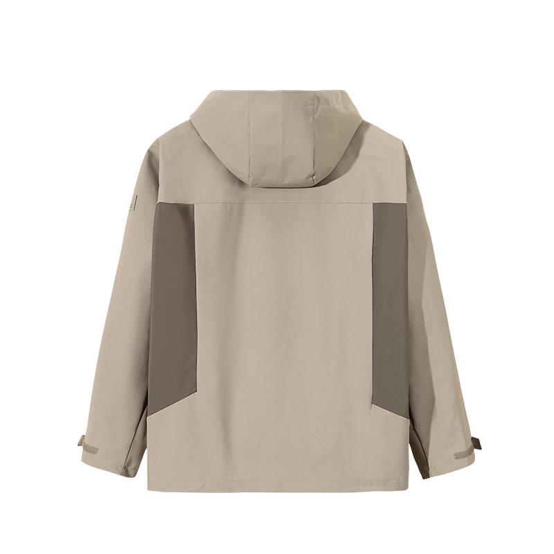 Anta Comfortable Breathable Patchwork Zip-Up Hooded Jacket Men Jacket Green-Bean Dark-Green 152517602S-2