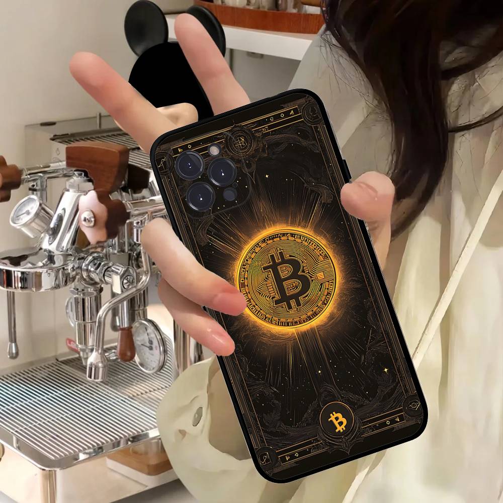 B-Bitcoin For Iphone 17 16 15 14 11 12 13 Pro Max Plus Case Cute Art Phone Cover