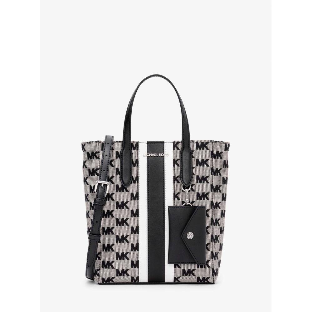 

Michael Kors [japan Limited] Vincent Tote With Card Case Attached Small Mk Signature 35s5s2vt5j1 Black F