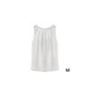 Women's Chiffon Pullover Vest with Round Collar Sleeveless Vest Top