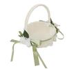 Flower Girl Basket Romantic Elegant Lightweight Hand Woven Wedding Flower Basket for Bride 5800