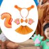 Animal Tail Costume Kit Cosplay Bow Tie Headband for Stage Performance Halloween