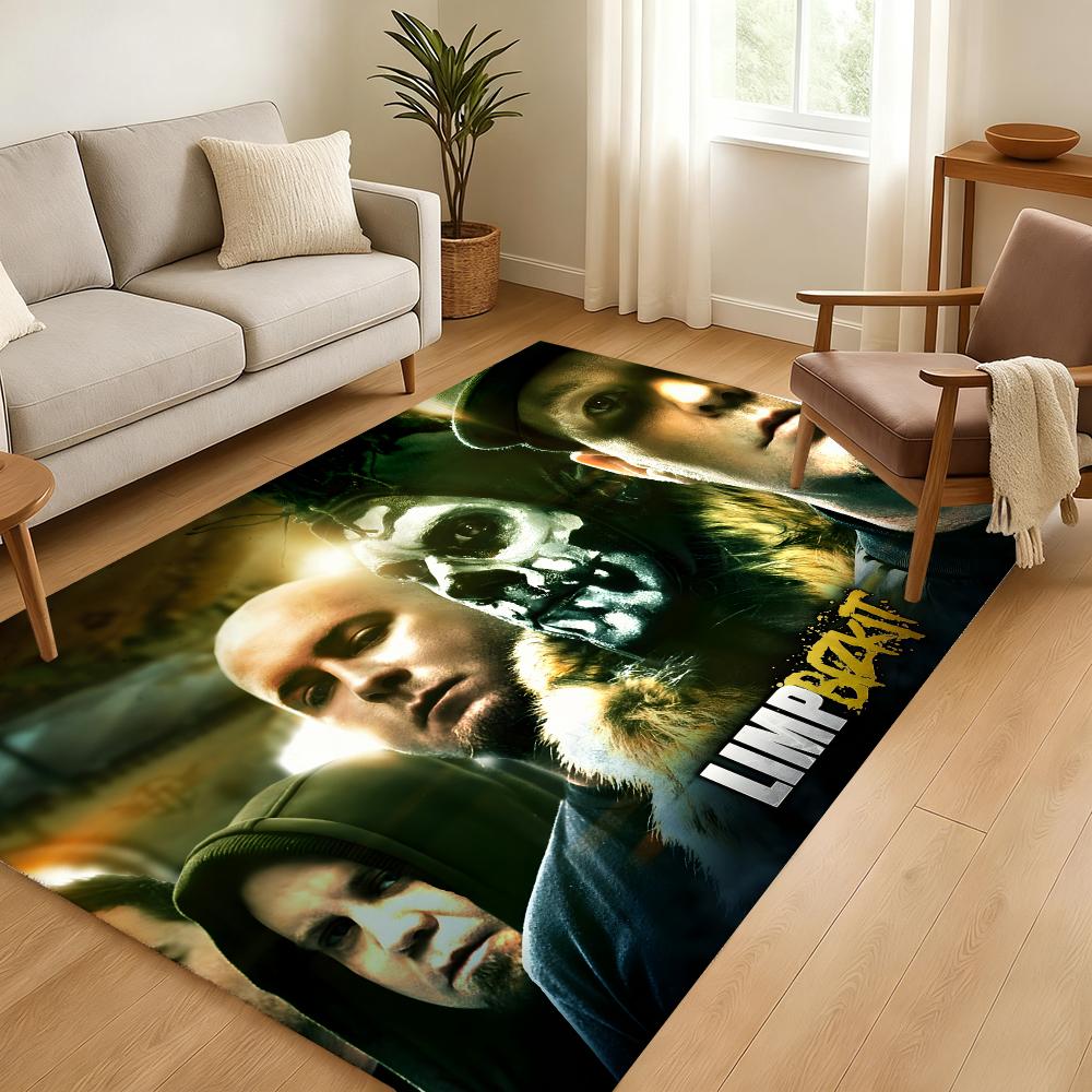 Band L-Limp Bizkit Floor Mat Soft Thickened Absorbent Non-Slip Bedroom Living Room Door Mat Home Decor Flannel Rugs