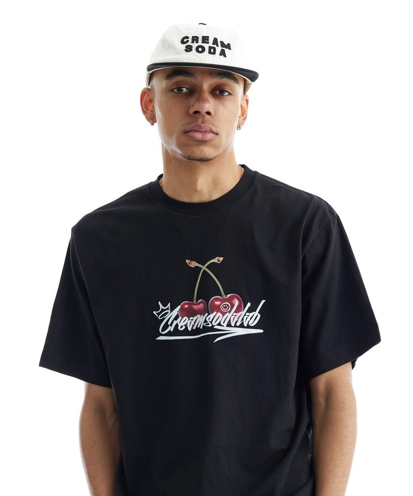 CREAM SODA LAB Cherry Logo Short Sleeve T-Shirt (Type B)